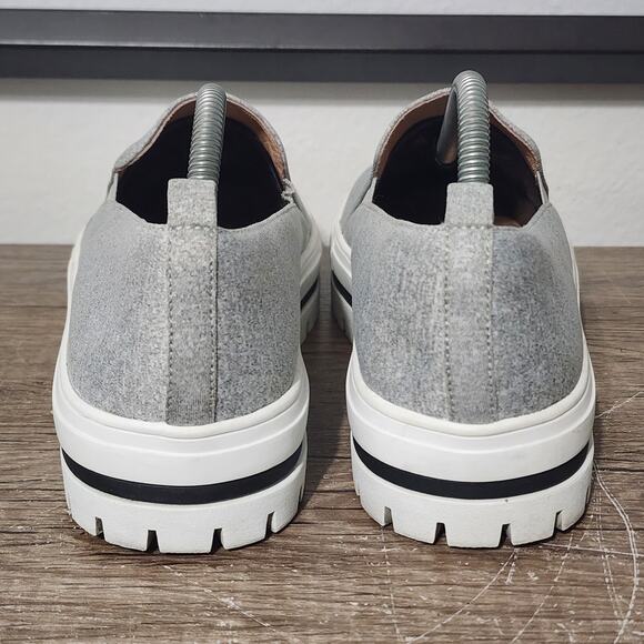 Nordstrom Halogen Teagen Women's Platform Loafers Slip-On Shoes Size 11 Gray - Picture 4 of 9